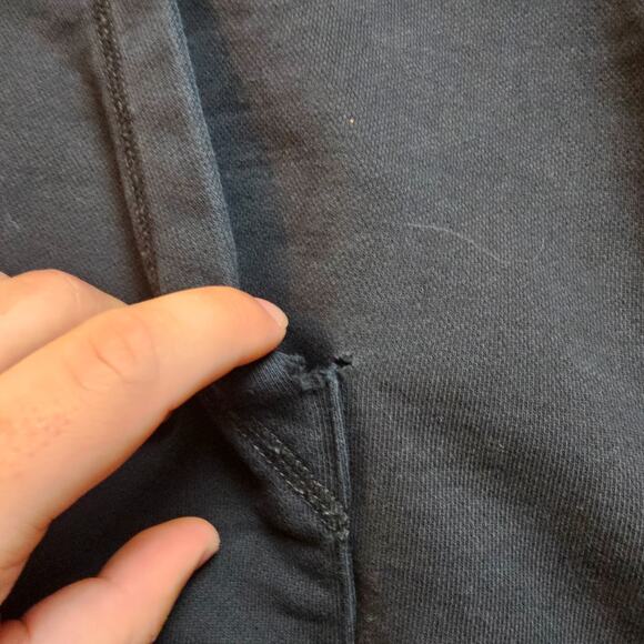 APC x Sacai Hoodie Large Black Side Zip Drawstring 21E2-COEON-M27655 Read - Picture 5 of 16